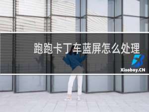 跑跑卡丁车蓝屏怎么处理