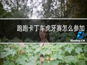 跑跑卡丁车虎牙赛怎么参加