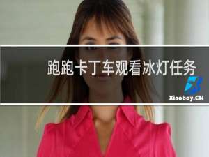 跑跑卡丁车观看冰灯任务