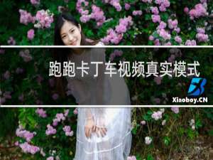 跑跑卡丁车视频真实模式