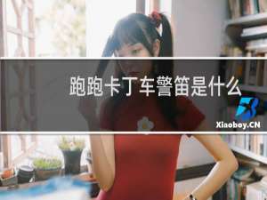 跑跑卡丁车警笛是什么