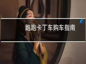 跑跑卡丁车购车指南