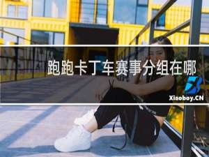 跑跑卡丁车赛事分组在哪