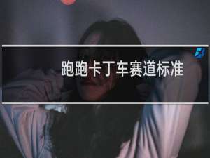 跑跑卡丁车赛道标准