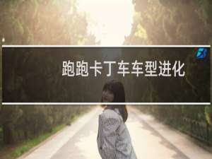 跑跑卡丁车车型进化