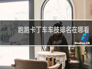 跑跑卡丁车车技排名在哪看