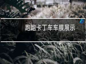 跑跑卡丁车车膜展示