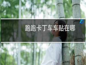 跑跑卡丁车车贴在哪