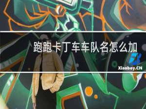 跑跑卡丁车车队名怎么加