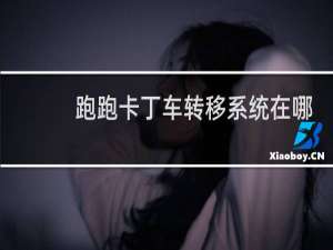 跑跑卡丁车转移系统在哪