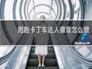 跑跑卡丁车达人徽章怎么做