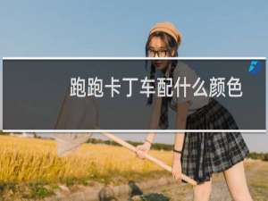 跑跑卡丁车配什么颜色