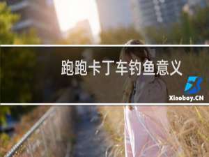 跑跑卡丁车钓鱼意义