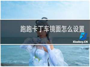 跑跑卡丁车镜面怎么设置