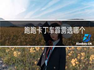 跑跑卡丁车霹雳选哪个