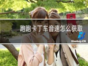 跑跑卡丁车音速怎么获取
