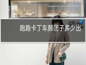 跑跑卡丁车颜团子多少出