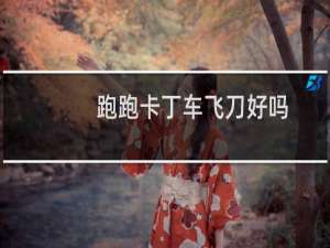 跑跑卡丁车飞刀好吗