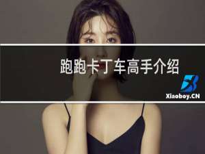 跑跑卡丁车高手介绍
