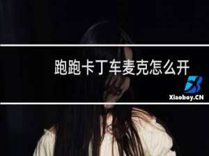 跑跑卡丁车麦克怎么开