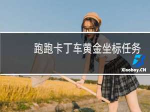 跑跑卡丁车黄金坐标任务
