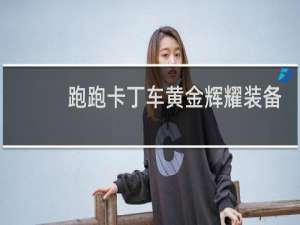 跑跑卡丁车黄金辉耀装备