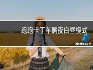 跑跑卡丁车黑夜白昼模式