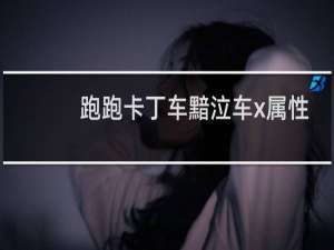 跑跑卡丁车黯泣车x属性