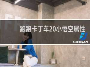 跑跑卡丁车 小悟空属性
