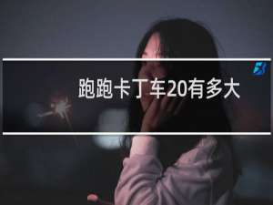 跑跑卡丁车 有多大