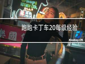 跑跑卡丁车 每级经验