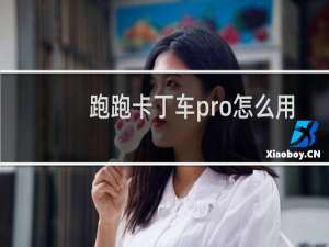 跑跑卡丁车pro怎么用