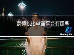 跨境b2b电商平台有哪些