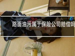 路面油污属于保险公司赔偿吗