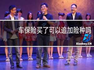 车保险买了可以追加险种吗