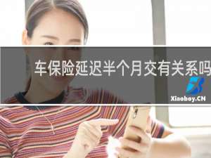 车保险延迟半个月交有关系吗