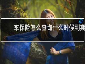 车保险怎么查询什么时候到期