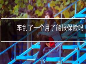 车刮了一个月了能报保险吗