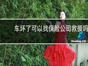 车坏了可以找保险公司救援吗