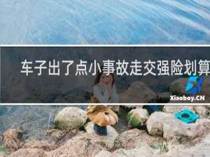 车子出了点小事故走交强险划算吗