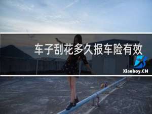 车子刮花多久报车险有效