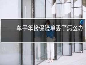 车子年检保险单丢了怎么办