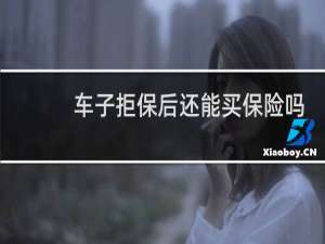 车子拒保后还能买保险吗