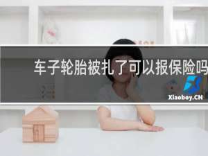车子轮胎被扎了可以报保险吗