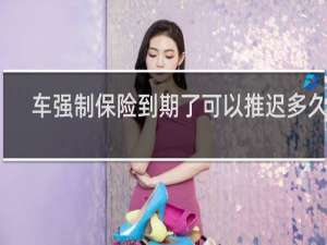 车强制保险到期了可以推迟多久交