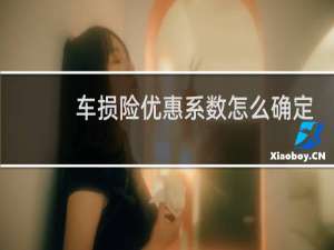 车损险优惠系数怎么确定