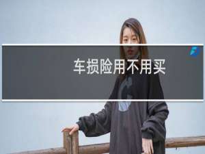 车损险用不用买