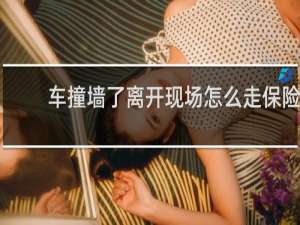 车撞墙了离开现场怎么走保险