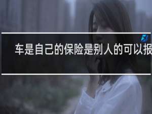 车是自己的保险是别人的可以报吗
