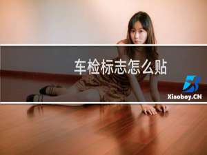 车检标志怎么贴